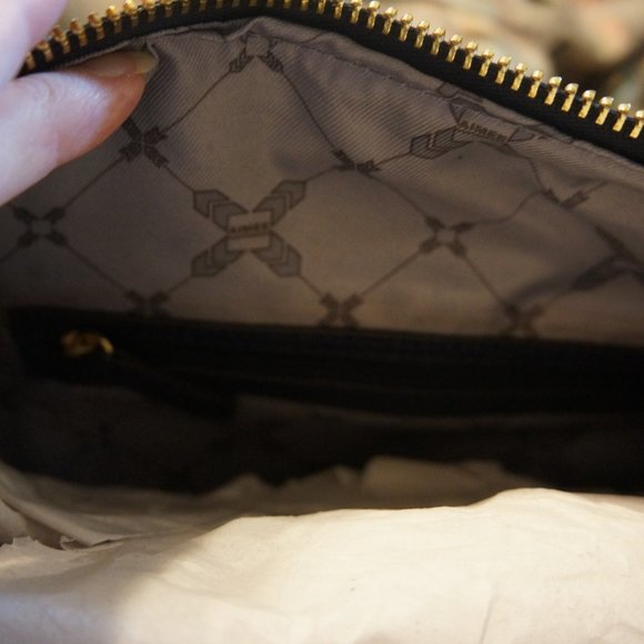Aimee Kesterberg Pebble Leather Convertible Sachet Navy Blue